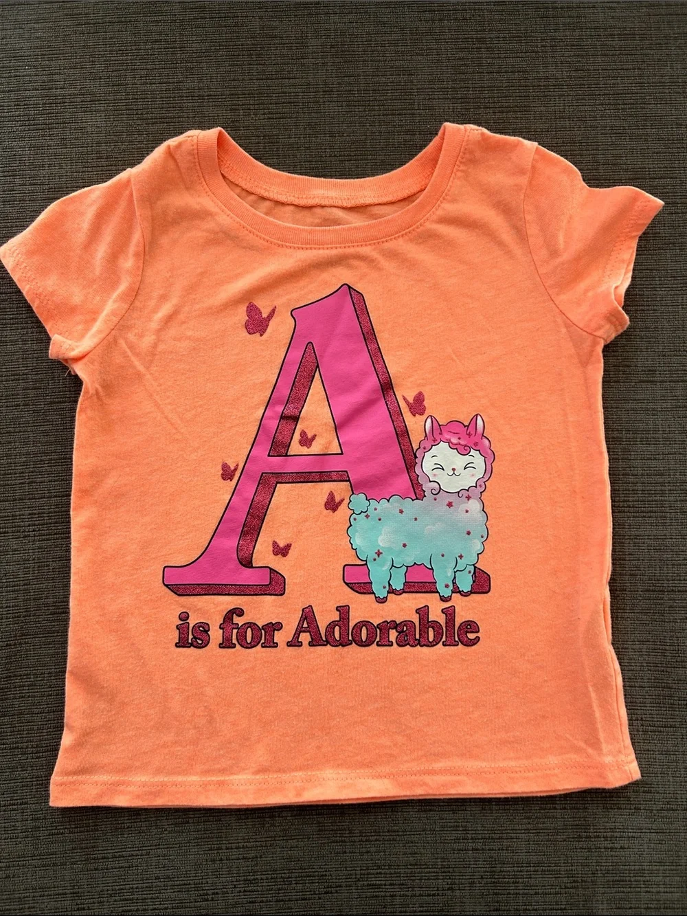 5/$20 The childrens place T-Shirt “A for adorable” size 3T